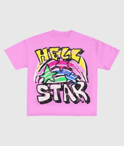 Hellstar Graphic Pink T-Shirt